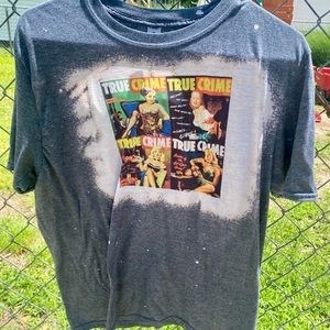 Lg small shop brand distressed/bleached